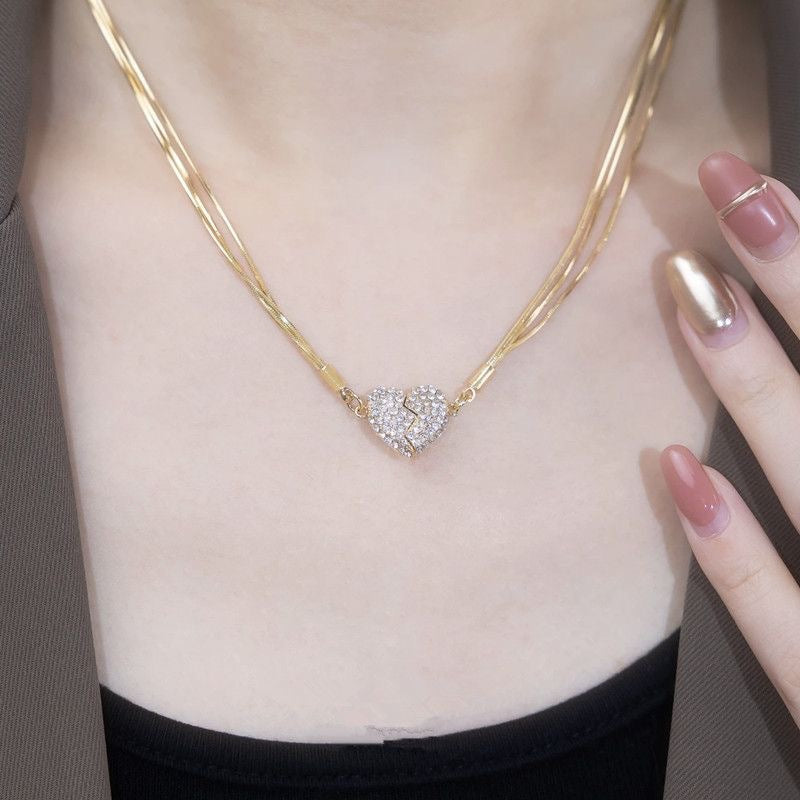 Magnetic Love Natural Stone Necklace