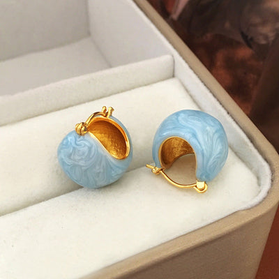 Spherical Candy Color Earrings