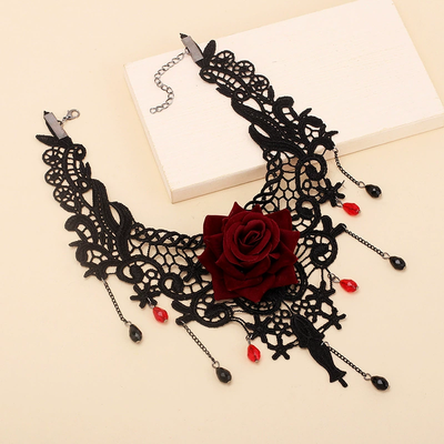 Lace Rose Necklace