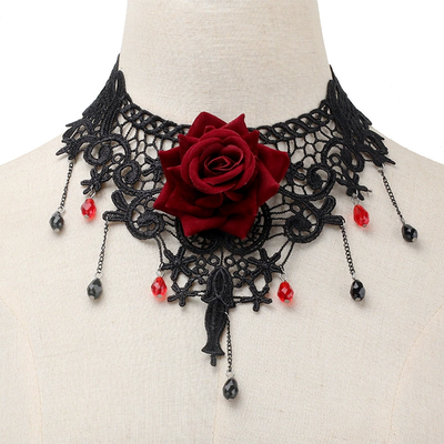 Lace Rose Necklace