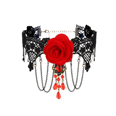 Lace Rose Necklace