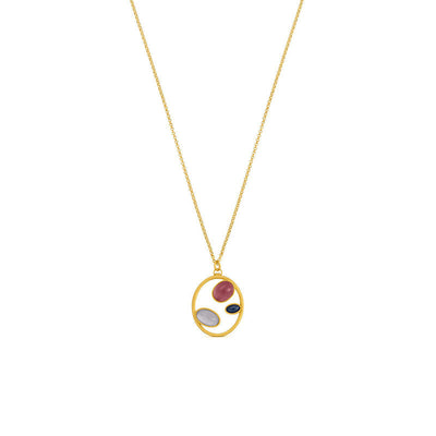 Natural Agate Frosted Necklace Earring Ring
