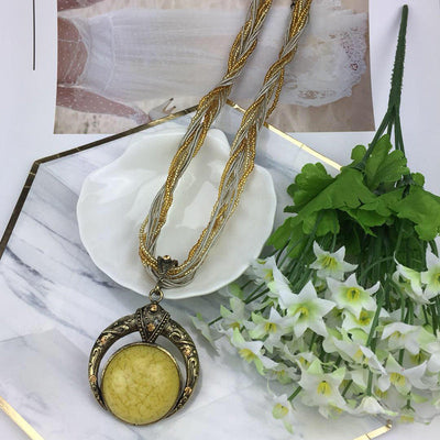 Round Hollow Sweater Chain