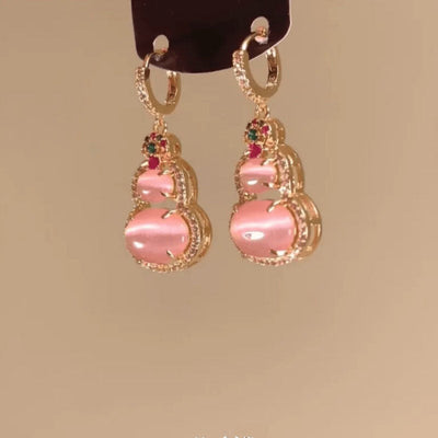 Calabash Natural Cat's Eye Necklace or Earrings