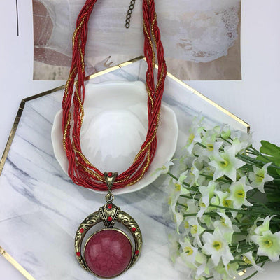 Round Hollow Sweater Chain
