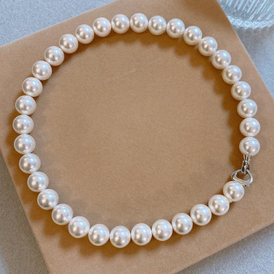 Luxurious clavicle chain natural freshwater pearl necklace