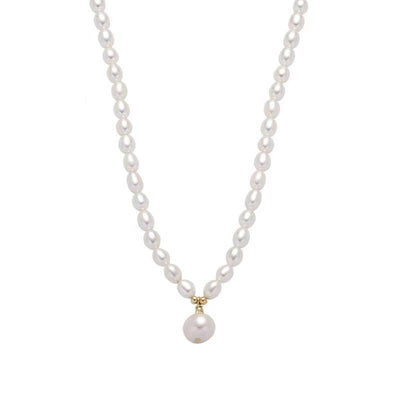 Natural freshwater pearl necklace