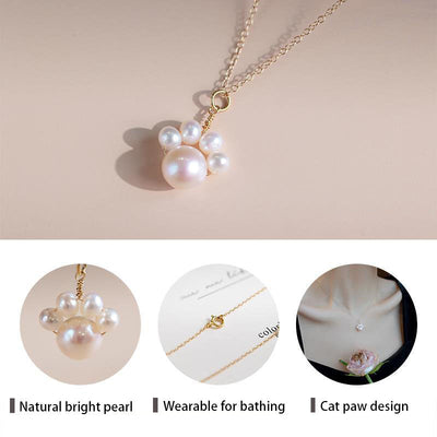 Kitten Claw Natural Pearl Necklace