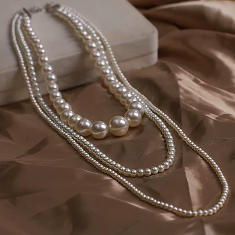 Fashionable Multi-layer Pearl Necklace