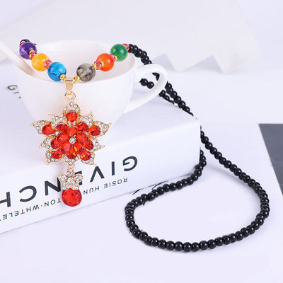 Fashionable Flower Natural Crystal Necklace
