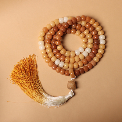 Natural agate hand-held rosary bracelet