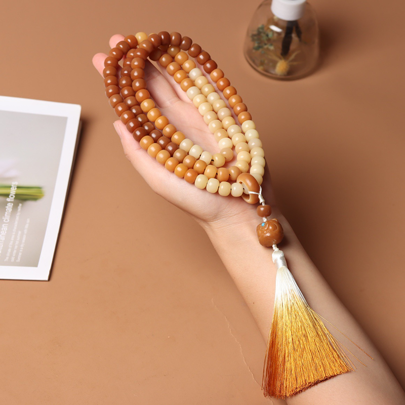 Natural agate hand-held rosary bracelet
