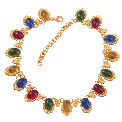 Exaggerated colorful necklace