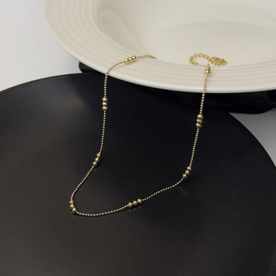 Vintage sun natural freshwater pearl necklace