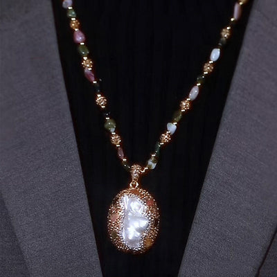 Baroque Pearl Tourmaline Necklace
