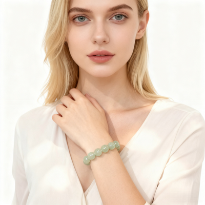 Light Ice “Clear Water” Hetian Jade Bracelet