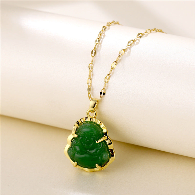 Maitreya Chalcedony Necklace