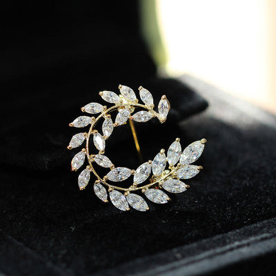 Olive Leaf Brooch