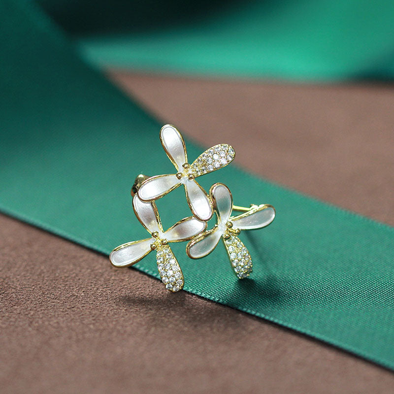 White Lilac Brooch