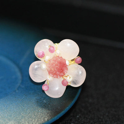 Pale pink jade flower corsage