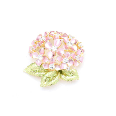 Simple hydrangea brooch