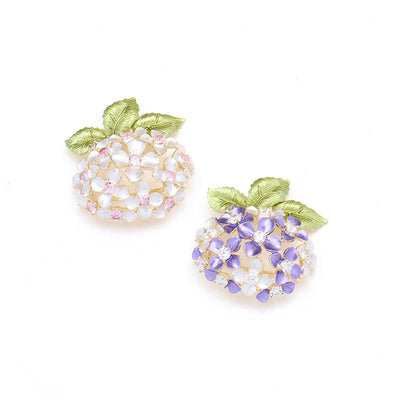 Simple hydrangea brooch