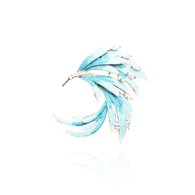 Multicolor Phoenix Brooch