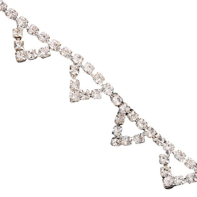 Triangle Rhinestone Anklet