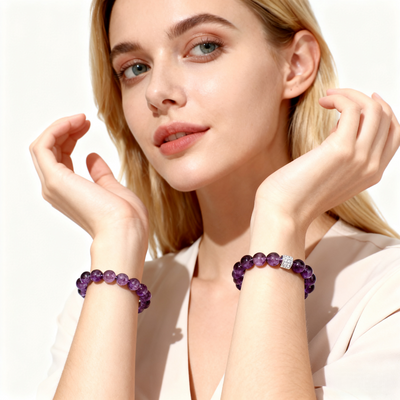 Natural Amethyst Lucky Bracelet