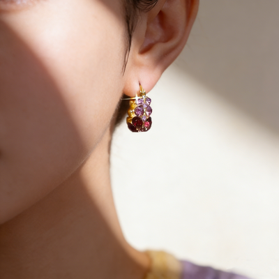 C-Shape Basket Earrings