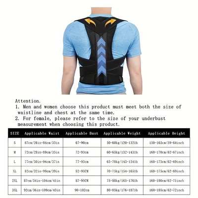 Lumbar support vest - relieves pain