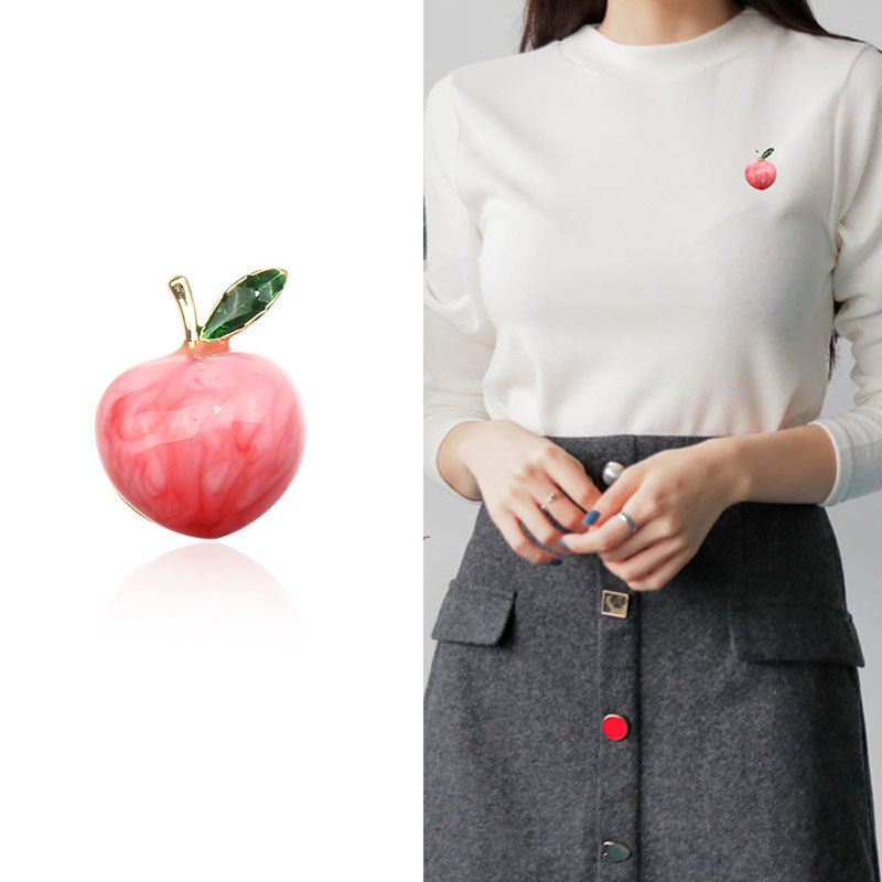Pink Peach Brooch