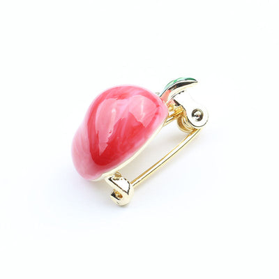 Pink Peach Brooch