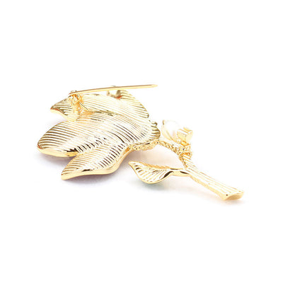 Baroque Pearl Magnolia Brooch