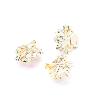 Multi-layered Peony Natural Freshwater Pearl Brooch