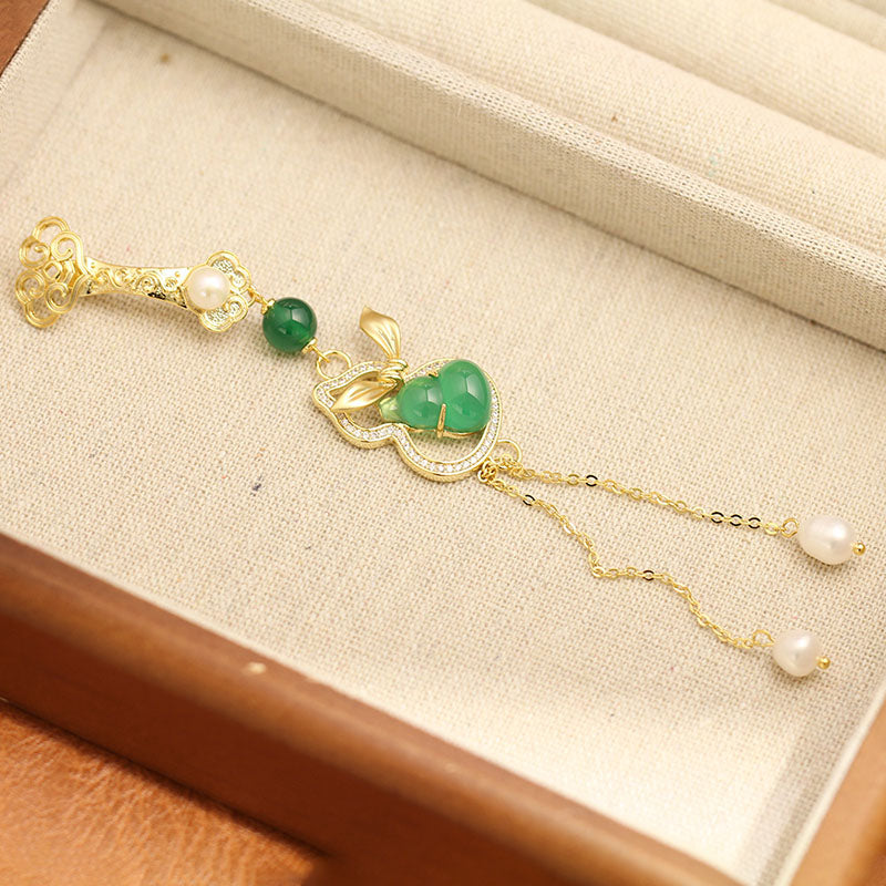Gourd Natural Freshwater Pearl Waist Pendant