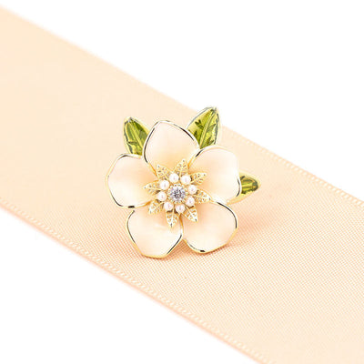 Gardenia Brooch