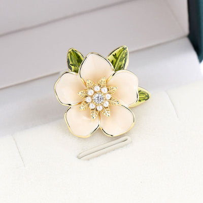 Gardenia Brooch