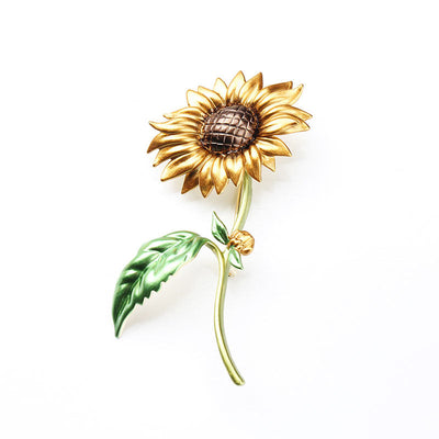 Retro Sunflower Brooch