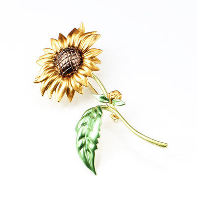 Retro Sunflower Brooch