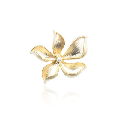 Elegant Floral Lotus Brooch
