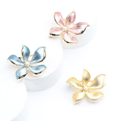 Elegant Floral Lotus Brooch