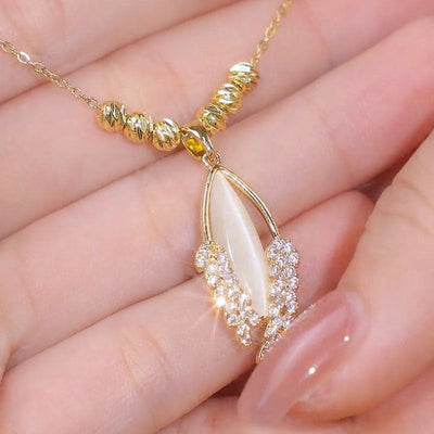 Wheat Ear Natural Cat's Eye Necklace