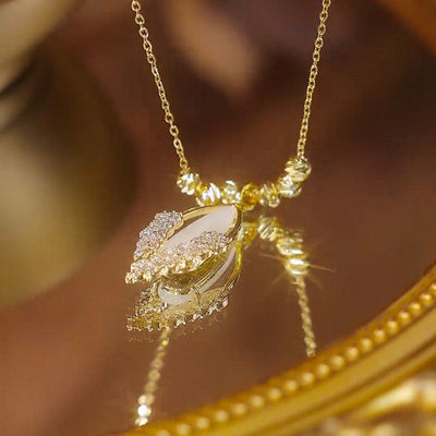Wheat Ear Natural Cat's Eye Necklace