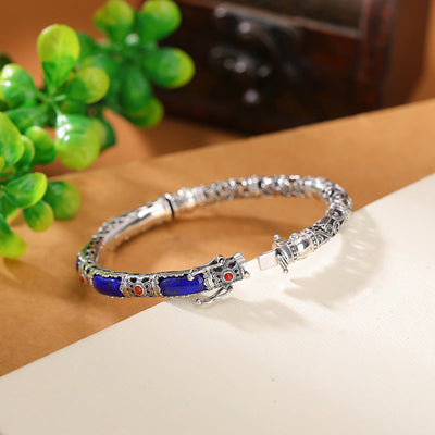 Curled Grass Pattern Hollow Vintage Bracelet