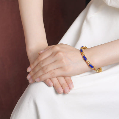 Curled Grass Pattern Hollow Vintage Bracelet
