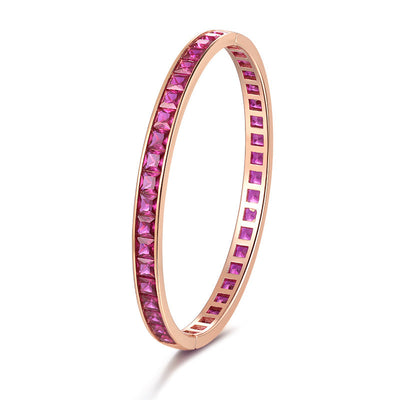 Borderless inlaid natural diamond bracelet