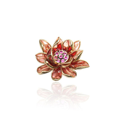 Translucent Lotus Brooch