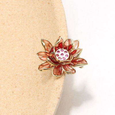 Translucent Lotus Brooch