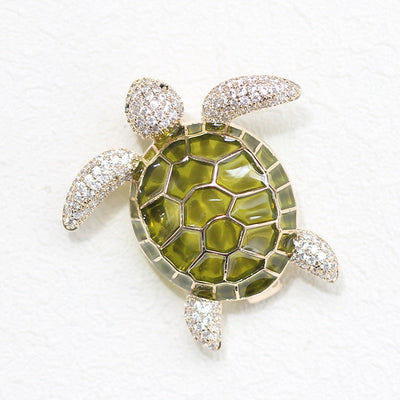 Sea turtle brooch